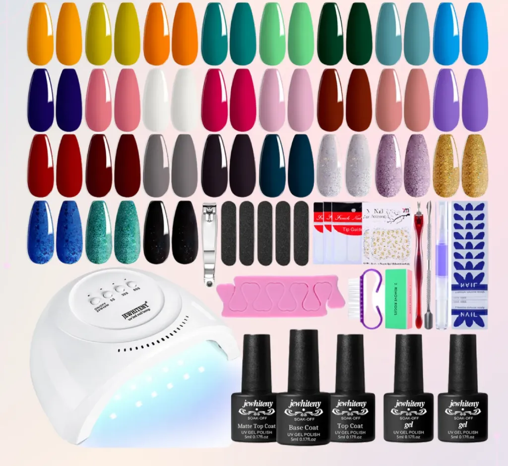 Kit todo en uno - esmaltes gel permanentes - Jewhithenny - Disponible en Honduras