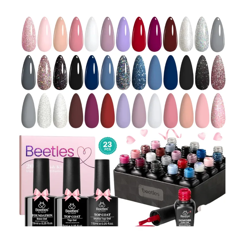 Beetles - Modern Muse - coleccion 23 esmaltes gel permanentes
