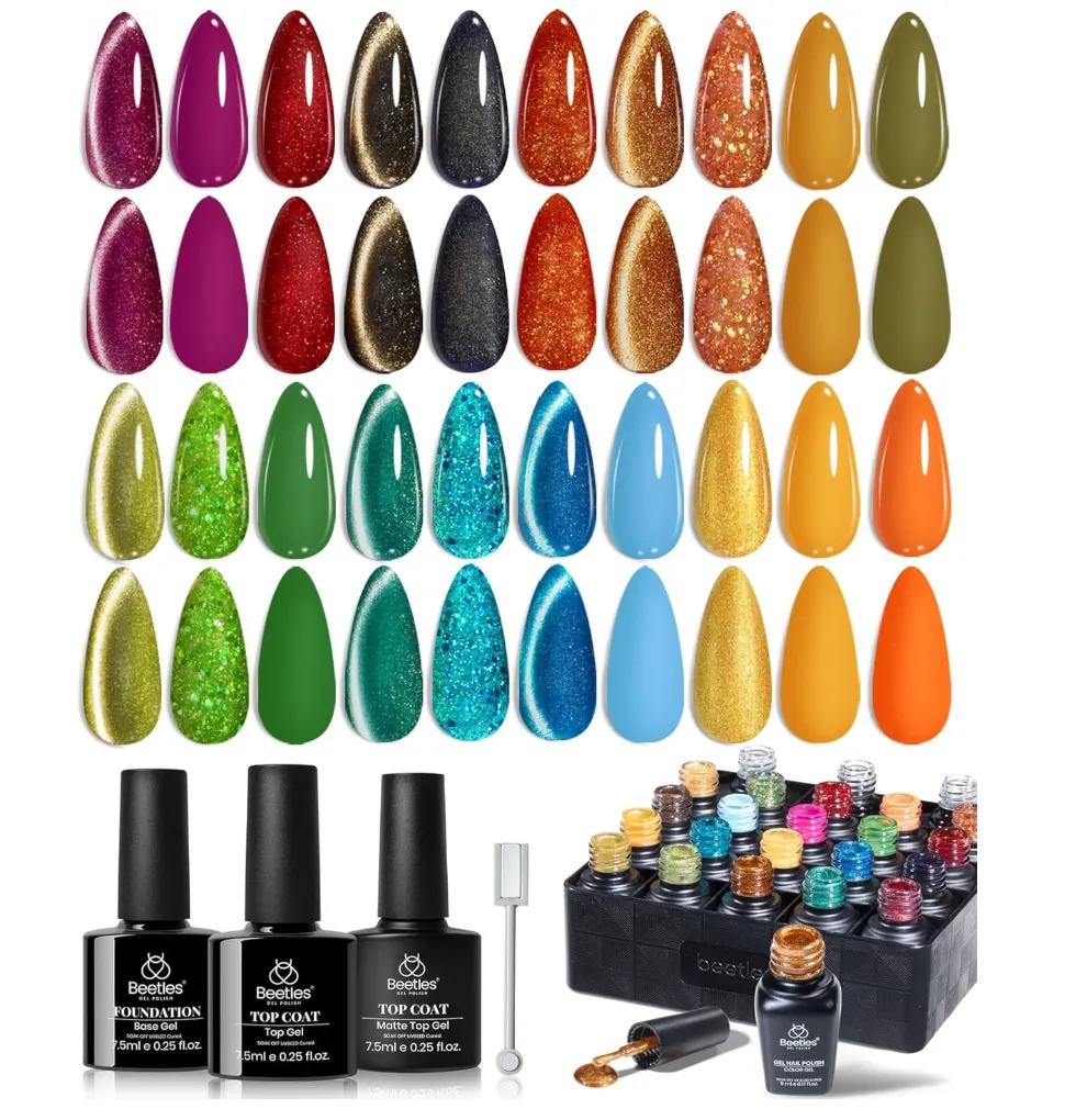 Beetles - 23 esmaltes gel - glint crush coleccion - Disponible en Honduras