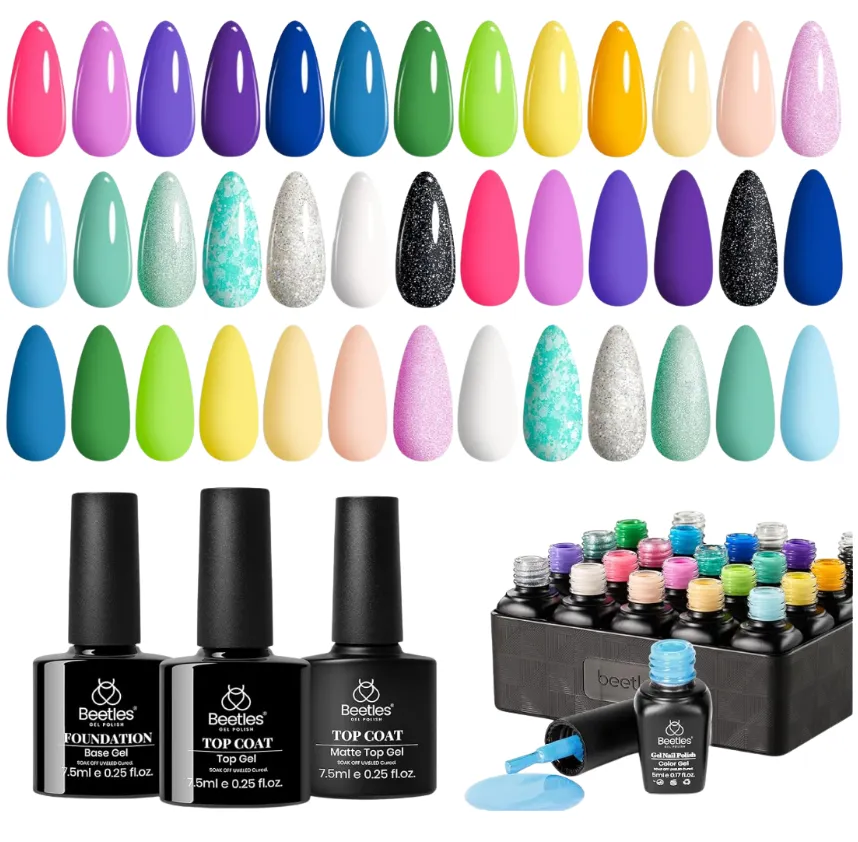 Beetles - 23 esmaltes gel - coleccion fiesta en piscina - Disponible en Honduras