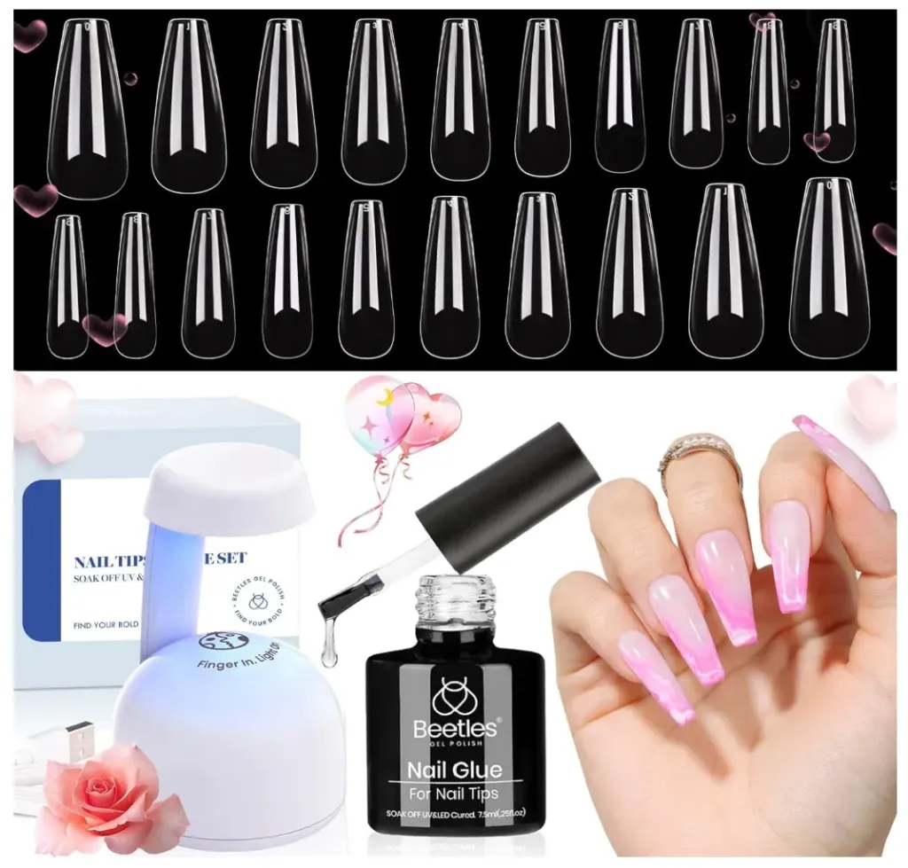 Beetles - kit de soft gel - 500 tips - Disponible en Honduras