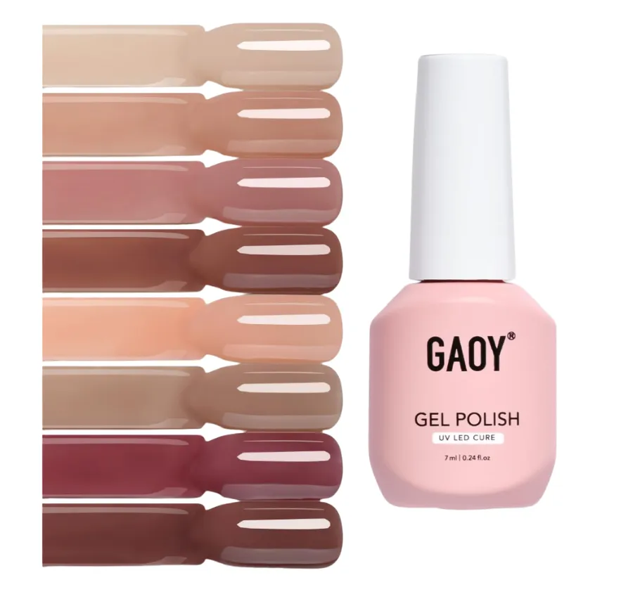 Gaoy - 8 esmaltes Jelly - Disponible en Honduras