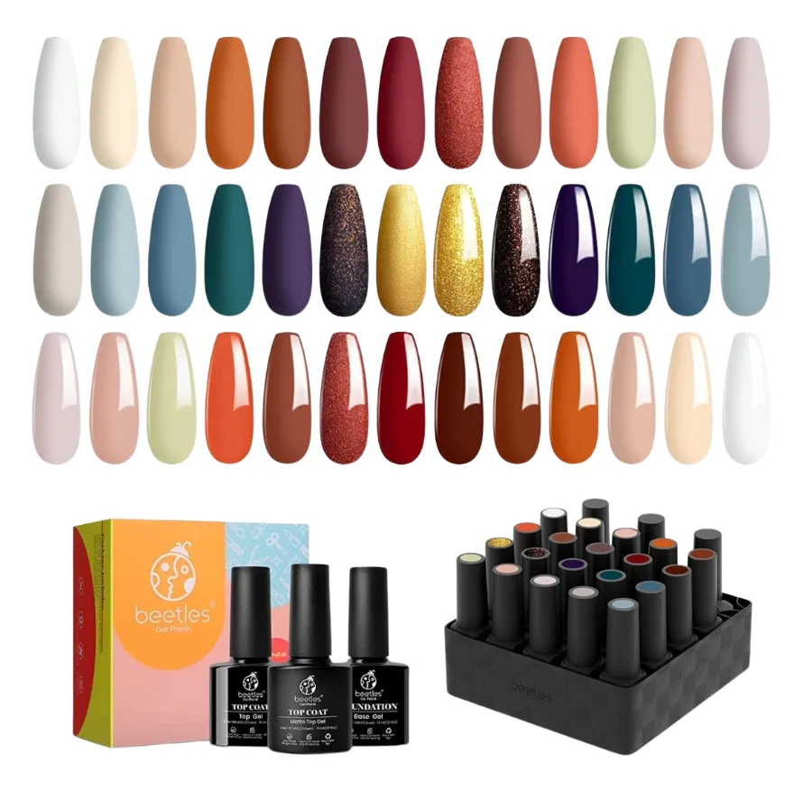 Beetles - 23 esmaltes gel - reason romance coleccion