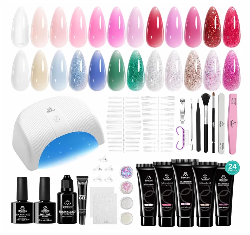 Kit de inicio en uñas de poligel - Morovan - Disponible en Honduras