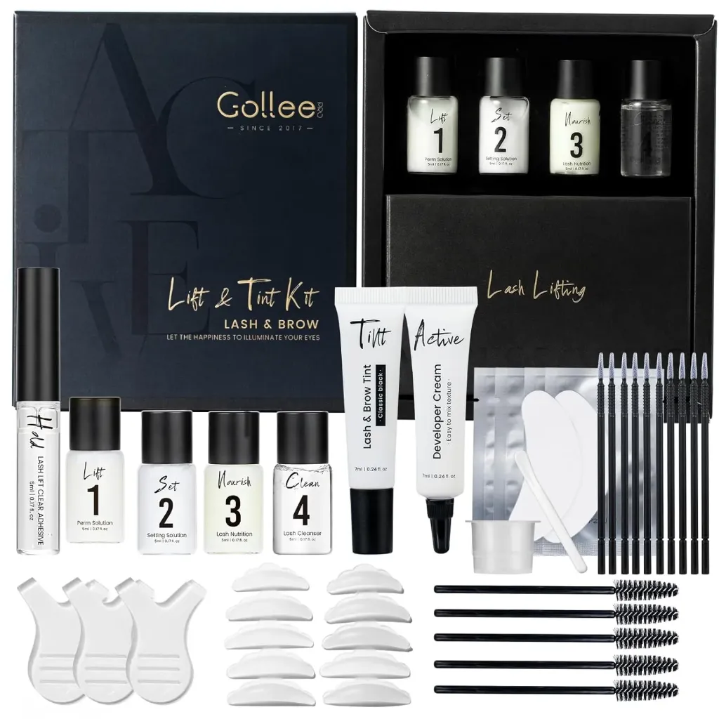 Gollee - kit todo en 1 - lifting de pestañas y tinte de cejas