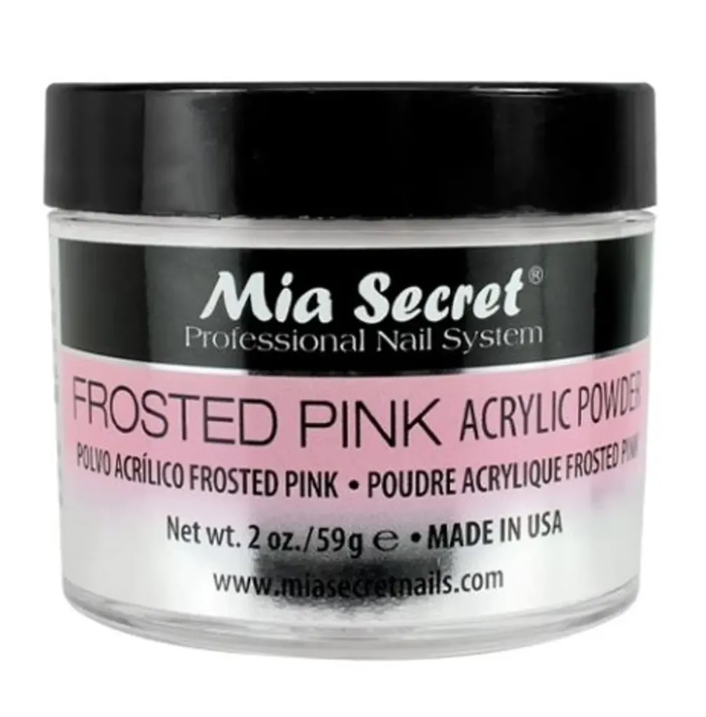 Mia Secret Frosted Pink Acrylic Powder - Disponible en Honduras