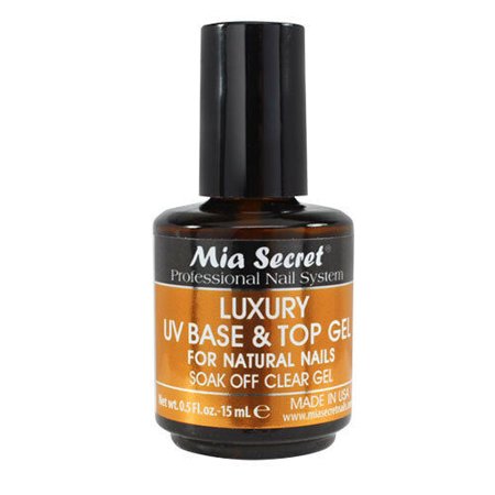 Mia Secret Luxury Uv Top Coat Soak Off Clear Gel 15 ml - Disponible en Honduras
