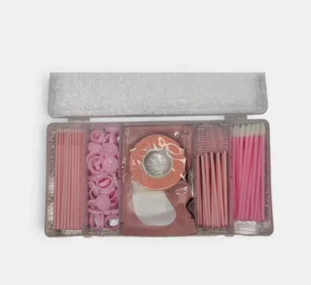 Estuche con kit de insumos para extension de pestañas - Disponible en Honduras