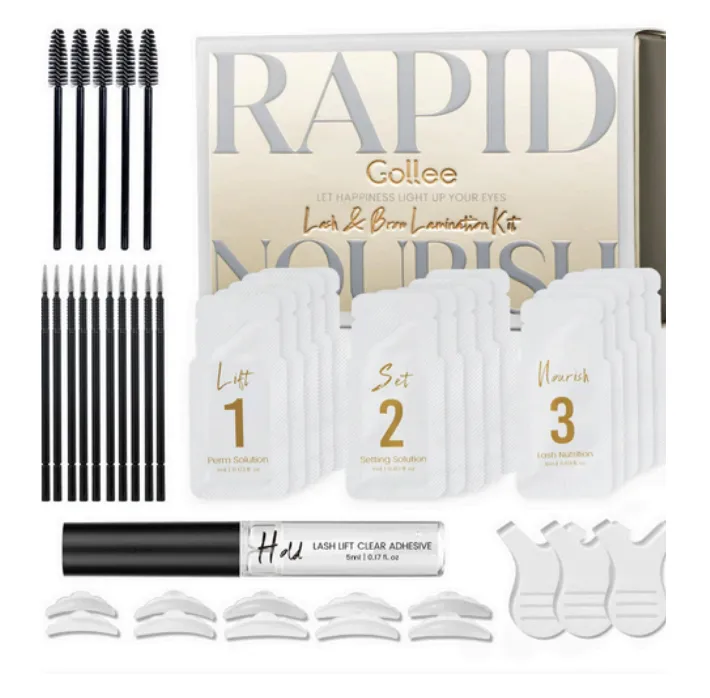 Gollee - Kit todo en 1 para laminacion y levantamiento de cejas y pestañas - Disponible en Honduras