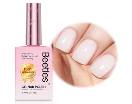 Beetles - Esmalte gel blanco lechoso 15 ml - Disponible en Honduras